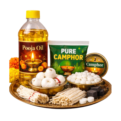 Wicks,Pooja Oil & Camphor