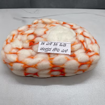 Gowri Yelley Chandrada Color Cotton Vastra Mala | Kapus Vastra Garland | GejjeVastra | Hatti Haara | 16 Yele 16 Hidi for Gowri & Ganesha Pooja | Locate Us Store