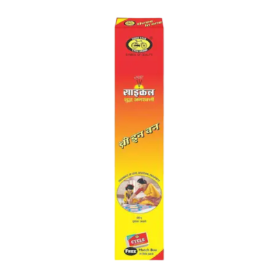 Cycle Three in One Agarbatti (108g) with Free Matchbox – Iconic Triple-Fragrance Incense Pack for Puja & Harmony by Locate Us Store
