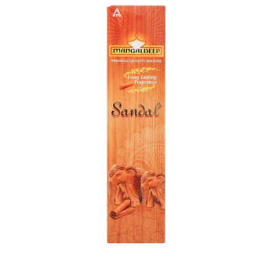 Mangaldeep Premium Sandal Agarbatti (106g) – Classic Sandalwood Fragrance for Peace and Devotion by Locate Us Store
