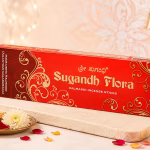 Sugandh Flora Halmaddi Incense Sticks 50g | Fragrant Agarbatti for Pooja, Meditation & Home