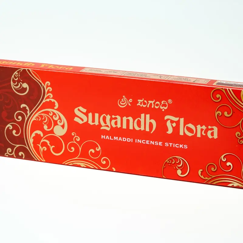 Sugandh Flora Halmaddi Incense Sticks 50g | Fragrant Agarbatti for Pooja, Meditation & Home