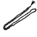 Divya Spiritual Natural & Original Jwalamukhi Lava Stone Round Beads Mala – 108+1 Beads, 8–16 Inches | Locate Us Store1 Beads8 16inches