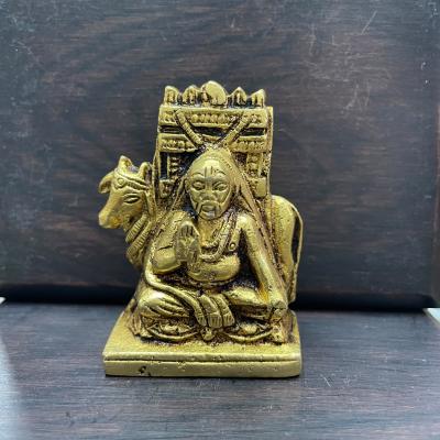Brass Raghavendra Swamy Idol 1.5 Inches | Guru Raghavendra Swamy Brass Statue for Home Pooja & Temple