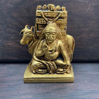 Brass Raghavendra Swamy Idol 1.75 Inches | Guru Raghavendra Swamy Brass Statue for Home Pooja & Temple