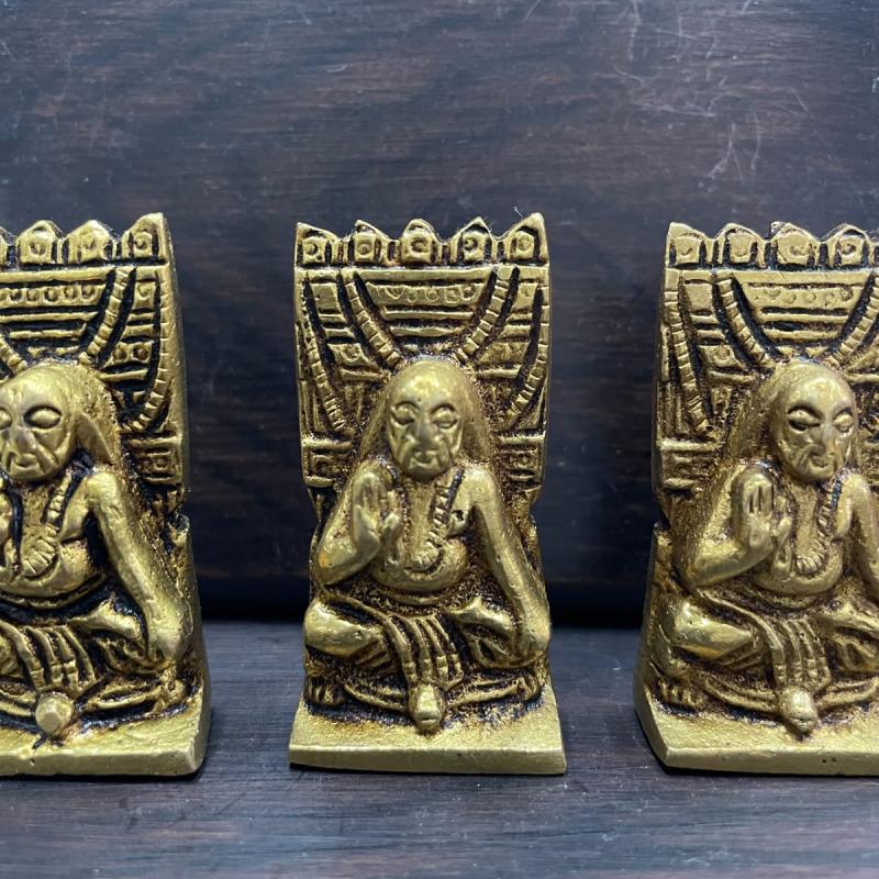 Brass Raghavendra Swamy Idol 1.5 Inches | Guru Raghavendra Swamy Brass Statue for Home Pooja & Temple
