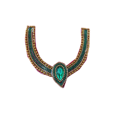 Charming Small Minimalist Necklace for Idols – Elegant Gold-Finish Deity Jewelry for Varamahalakshmi & Home Temple by Locate Us Store
