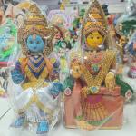 Varamahalakshmi & Lord Srinivasa Idol Pair (2 Pieces) | 15 Inch Decorative Showpiece for Pooja & Housewarming