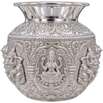 Silver Coated White Metal Ashta Lakshmi Chombu – Varamahalakshmi Pooja & Festival Decoration