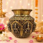 Bronze Coated White Metal Ashta Lakshmi Chombu – Varamahalakshmi Pooja & Festival Decoration