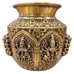 Bronze Coated White Metal Ashta Lakshmi Chombu – Varamahalakshmi Pooja & Festival Decoration