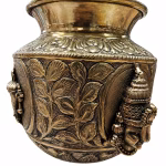 Bronze Coated White Metal Sri Lakshmi Venkateshwara Chombu – Varamahalakshmi Pooja & Festival Decoration