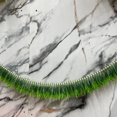 Traditional Garike Thorana with Pearls – 3.5 Feet | Green Garike Torana Door Hanging for Varamahalakshmi, Diwali & Home Décor