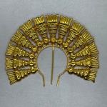 Handcrafted Gold Prabhavali - Premium Decorative height 10cm for Varamahalakshmi Festival & Home Temple by Locate Us Store