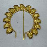 Exquisite Gold Prabhavali – Premium Decorative height 11cm for Varamahalakshmi Festival & Home Temple by Locate Us Store