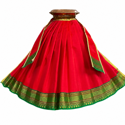 Lakshmi Devi Kalash Saree 12 inch for Varamahalakshmi Festival & Lakshmi Pooja Decoration
